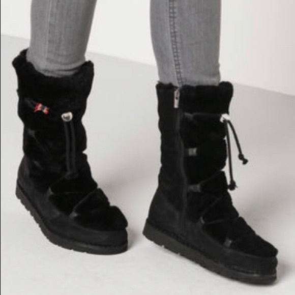 Birkenstocks Nuuk Suede Lambskin Fur 